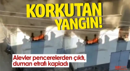 Evde çıkan yangın korku ve paniğe neden oldu  