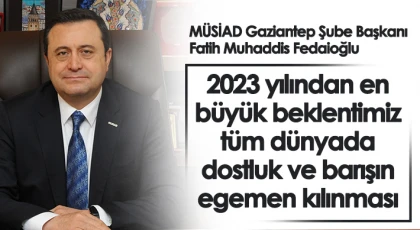 Fatih Muhaddis Fedaioğlu'nun yeni yıl mesajı