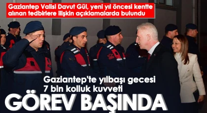 Gaziantep'te dev yılbaşı  denetimleri 