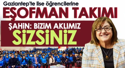 Gaziantep'te lise öğrencilerine eşofman takımı