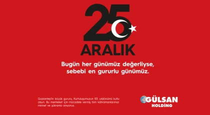 GÜLSAN'dan 25 Aralık mesajı