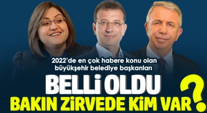2022’de en çok habere konu olan büyükşehir belediye başkanları belli oldu