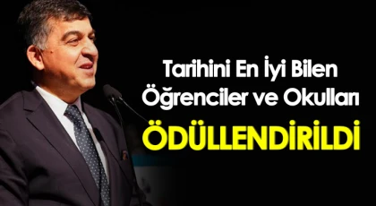 Tarihini En İyi Bilen Öğrenciler ve Okulları Ödüllendirildi