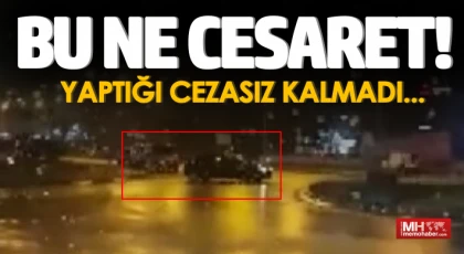 Trafikte drift atan araç sürücü şok ceza!