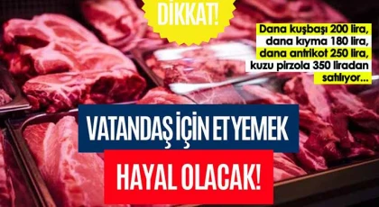 Et fiyatlarındaki yükseliş durmuyor