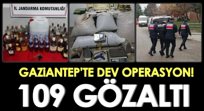 Gaziantep'te 135 litre kaçak alkol ele geçirildi