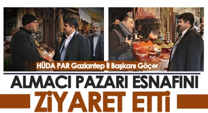Göçer, Almacı Pazarı esnafını ziyaret etti
