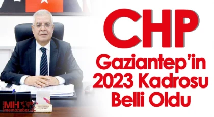 İşte CHP Gaziantep’in 2023 Kadrosu