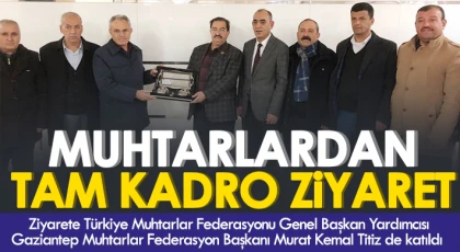 Muhtarlardan GAÜN Rektörlüğü ve GAÜN Hastanesi’ne ziyaret 