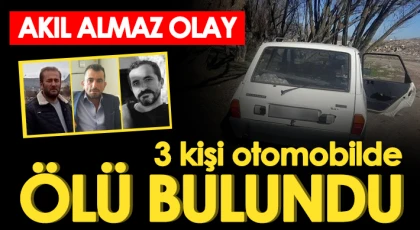 Park halindeki otomobilde 3 kişinin cansız bedeni bulundu