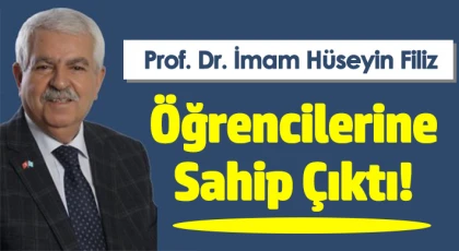 Prof. Dr. Filiz Öğrencilerine Sahip Çıktı!
