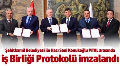 Şehitkamil Belediyesi ile Hacı Sani Konukoğlu MTAL arasında iş birliği protokolü imzalandı