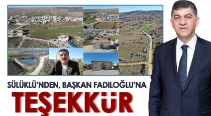 Sülüklü Mahallesi'nden hizmet teşekkürü