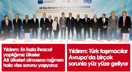 Yıldırım, Lojistik Sektöründe Taşıma Kotalarını Ve Vize Konusunu Gündeme Getirdi