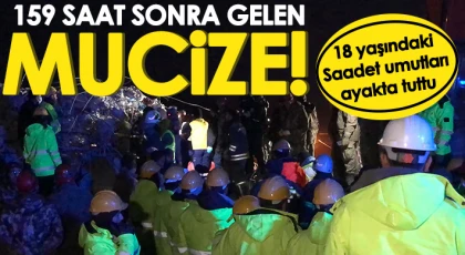 18 yaşındaki Saadet umutları ayakta tuttu