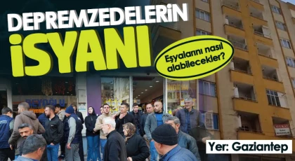 Afetzede vatandaşların eşyalarını alabilme isyanı