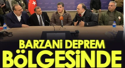 Barzani deprem bölgesinde