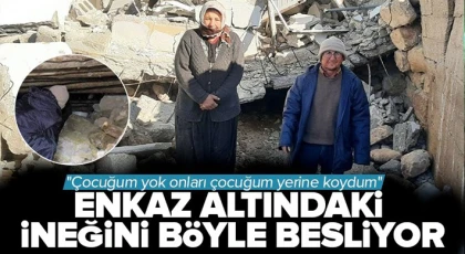 Bircan, geldim kızım geldim deyip enkaza giriyor