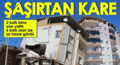 Depremin şaşırtan karesi