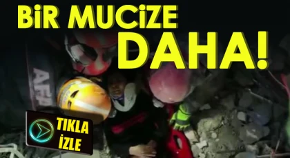 Enkaz altındaki kadın sağ kurtuldu