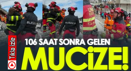 Enkazdan 106 saat sonra sağ çıkarıldılar!