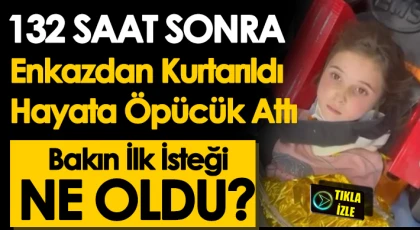 Enkazdan çıktı sarı kola istedi