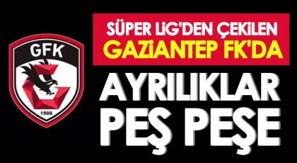 Gaziantep FK'da peş peşe ayrılık!