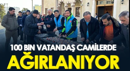Gaziantep'te 100 bin vatandaş camilerde ağırlanıyor