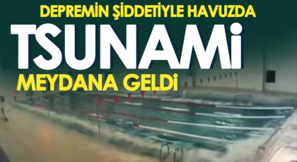 Gaziantep'te depremin şiddetini en net gösteren görüntü