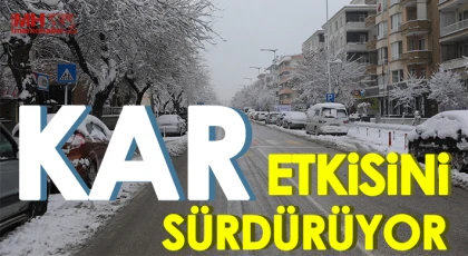 Gaziantep'te kar yağışı etkisini sürdürüyor