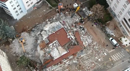 Gaziantep’te yıkılan binalar havadan görüntülendi