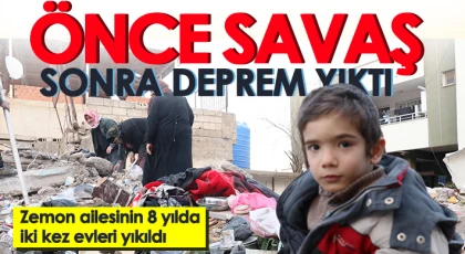 İç savaştan kaçtılar depreme yakalandılar