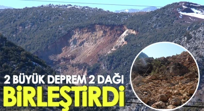 İdilli Mahalle yolu depremde meydana gelen heyelanla kapandı