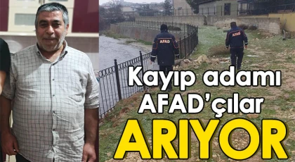 Kayıp adam her yerde aranıyor
