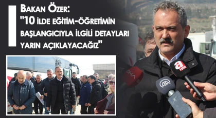 Milli Eğitim Bakanı Mahmut Özer, Nurdağı'nda açıklamalarda bulundu