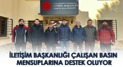 Sahada çalışan basın mensuplarının her ihtiyaçlarına koşuyorlar