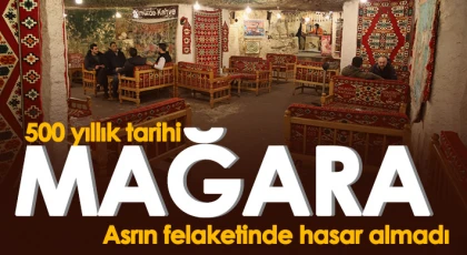 12 kolonlu tarihi mağara depremde hasar almadı