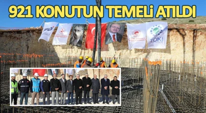 TOKİ konutları için temeller atıldı