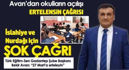 Avan’dan okulların açılışı ertelensin çağrısı