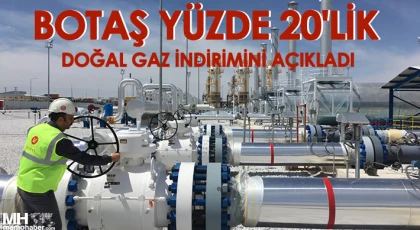 BOTAŞ yüzde 20'lik doğal gaz indirimini açıkladı