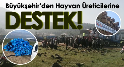 Büyükşehir’den, depremden etkilenen hayvan üreticilerine destek!