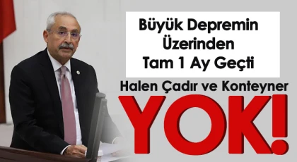 CHP'li Kaplan: Depremin ardından 1 ay geçmesiyle ilgili çarpıcı açıklamalarda bulundu!