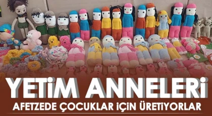 Çocukların yüzlerinde tebessüm olsun diye sevgilerini ördüler