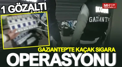 Gaziantep'te kaçak sigara operasyonu: 1 gözaltı