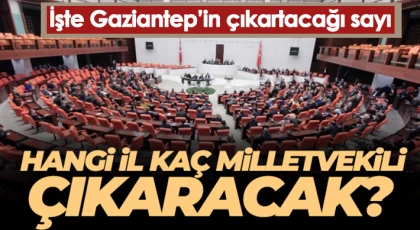 Hangi il kaç milletvekili çıkaracak! İşte detaylar