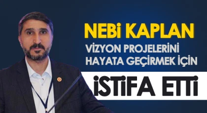 Kaplan, vizyon projelerini hayata geçirmek için istifa etti