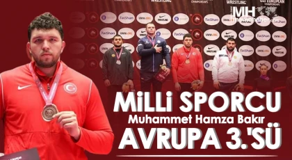 Milli Sporcu Muhammet Hamza Bakır Avrupa 3.'sü Oldu