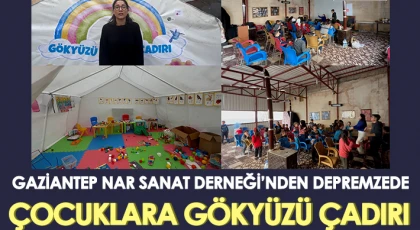 Nar Sanat Derneği depremzede çocukların yüzünü güldürüyor