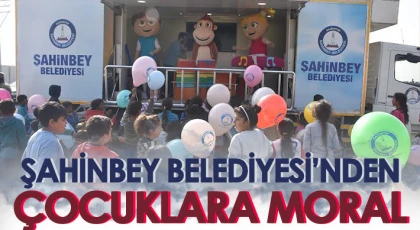 Nurdağı’ndaki depremzede çocuklara moral...