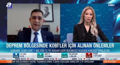 Ünverdi, deprem sonrası bölge sanayisinin durumunu canlı yayında anlattı